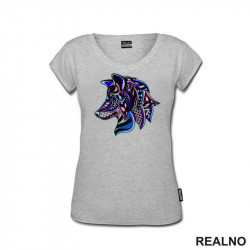 Colorful Wolf - Vuk - Životinje - Majica