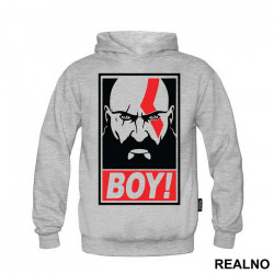 OUTLET - Sivi duks sa kapuljačom muški model veličine M - God Of War