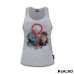 Watercolor Portair of father and son - God Of War - Majica