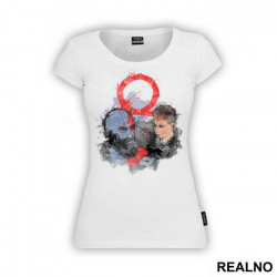 Watercolor Portair of father and son - God Of War - Majica