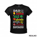 Dad - Superhero - Mama i Tata - Ljubav - Majica