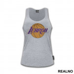 LeBron And LA Lakers Logo - NBA - Košarka - Majica