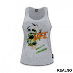 Drawing - Green And Orange - Conor McGregor - MMA - Majica