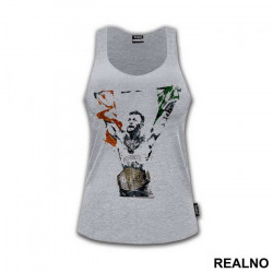 OUTLET - Siva bez rukava ženska majica veličine S - Conor MCGregor OUTLET - Siva bez rukava ženska majica veličine S - Conor MCGregor