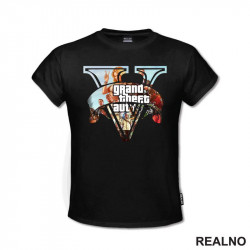 OUTLET - Crna muška majica veličine M - GTA