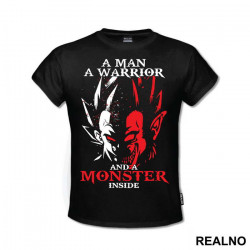 A Man, A Warrior And A Monster Inside - Goku - Dragon Ball - Majica