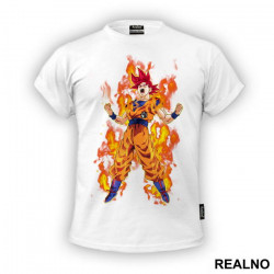 Super Saiyajin God - Goku - Dragon Ball - Majica
