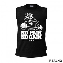 No Pain - No Gain - Goku - Dragon Ball - Majica No Pain - No Gain - Goku - Dragon Ball - Majica