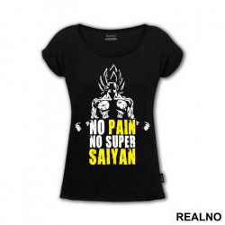 No Pain - No Super Saiyan - Goku - Dragon Ball - Majica No Pain - No Super Saiyan - Goku - Dragon Ball - Majica