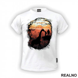 Giraffe - Ellie And Joel - Orange - The Last Of Us - Majica