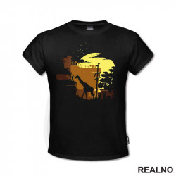 Ellie And Joel With A Giraffe - The Last Of Us - Majica