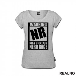 Warning! May Contain Nerd Rage - Books - Čitanje - Knjige - Majica