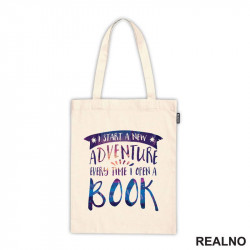 I Start A New Adventure Every Time I Open A Book - Colors - Books - Čitanje - Knjige - Ceger