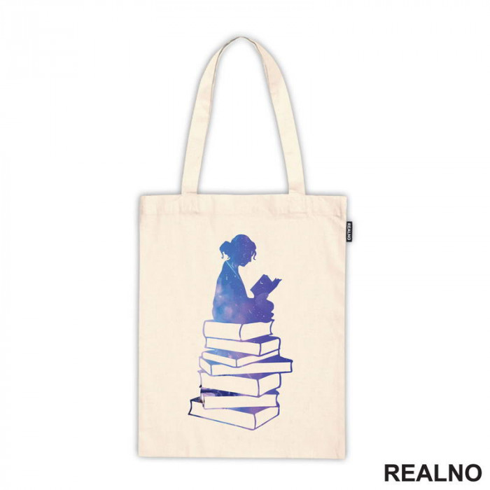 Girl Reading - Silhouette - Colors - Books - Čitanje - Knjige - Ceger
