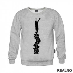 To Reach The Top We Stand On The Books We've Read - Silhouette - Books - Čitanje - Knjige - Duks