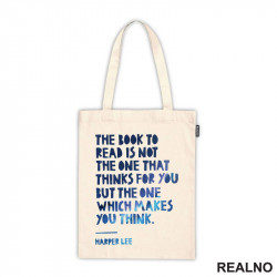 The Book To Read Is Not The One That Thinks For You But The One Which Makes You Think. - Quote - Blue - Books - Čitanje - Knjige - Ceger