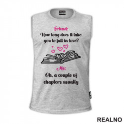 A Couple Of Chapters Usually - Pink And White - Books - Čitanje - Knjige - Majica