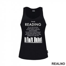 Finally Reading - Books - Čitanje - Knjige - Majica