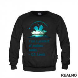 I Am A Product Of Endless Books. - C.S. Lewis - Child Reading Books - Silhouette - Books - Čitanje - Knjige - Duks