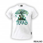 Child Reading Book - Silhouette - Books - Čitanje - Knjige - Majica