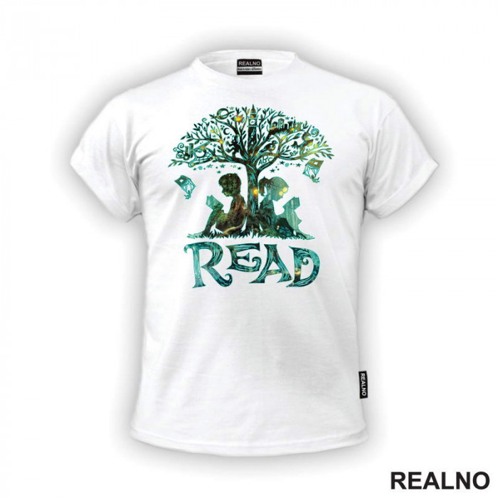 Child Reading Book - Silhouette - Books - Čitanje - Knjige - Majica