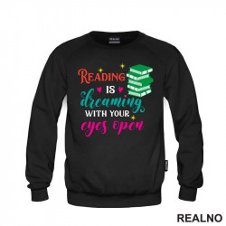 Reading Is Dreaming With Your Eyes Open - Color - Books - Čitanje - Knjige - Duks