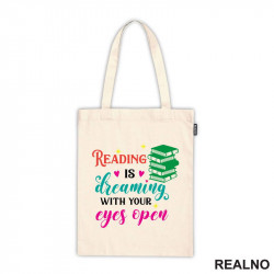 Reading Is Dreaming With Your Eyes Open - Color - Books - Čitanje - Knjige - Ceger