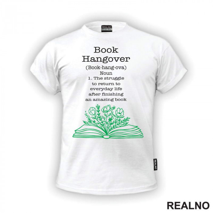 Book Hangover - Books - Čitanje - Knjige - Majica