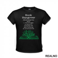 Book Hangover - Books - Čitanje - Knjige - Majica