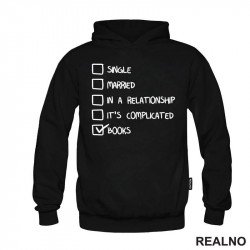 Single, Married, In A Relationship, It's Complicated, Books - Symbols - Books - Čitanje - Knjige - Duks