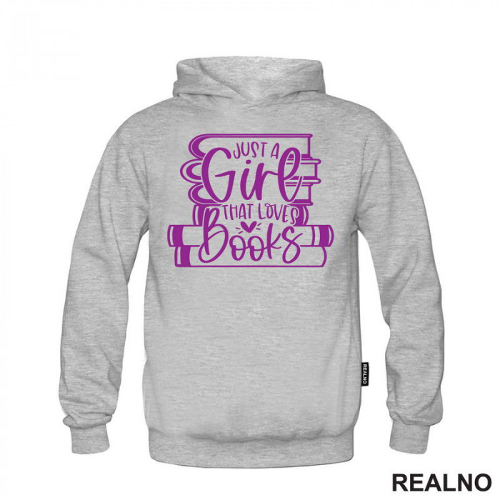 Just A Girl That Loves Books - Purple - Books - Čitanje - Knjige - Duks Just A Girl That Loves Books - Purple - Books - Čitanje - Knjige - Duks