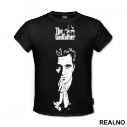 Michael Corleone - Al Pacino And Logo - The Godfather - Kum - Majica