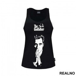 Michael Corleone - Al Pacino And Logo - The Godfather - Kum - Majica