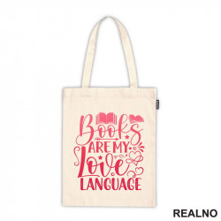 Books Are My Love Language - Red - Books - Čitanje - Knjige - Ceger