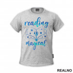 Reading Is Magical - Blue - Colors - Books - Čitanje - Knjige - Majica