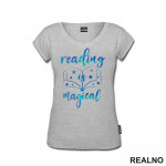 Reading Is Magical - Blue - Colors - Books - Čitanje - Knjige - Majica