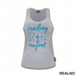 Reading Is Magical - Blue - Colors - Books - Čitanje - Knjige - Majica