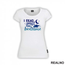 I Read Past My Bedtime - Night Blue - Colors - Books - Čitanje - Knjige - Majica