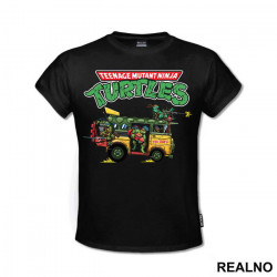 Turtle Van And Logo - Nindža Kornjače - Majica Turtle Van And Logo - Nindža Kornjače - Majica