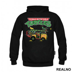 Turtle Van And Logo - Nindža Kornjače - Duks Turtle Van And Logo - Nindža Kornjače - Duks