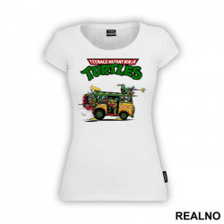 Turtle Van And Logo - Nindža Kornjače - Majica Turtle Van And Logo - Nindža Kornjače - Majica
