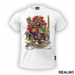 Bebop and Rocksteady - Drawing - Nindža Kornjače - Majica