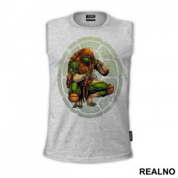 OUTLET - Siva bez rukava muška majica veličine L - Nindža Kornjače