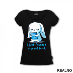 I Just Finished A Great - Books - Čitanje - Knjige - Majica
