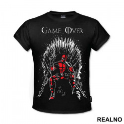 Game Over Throne - Deadpool - Majica
