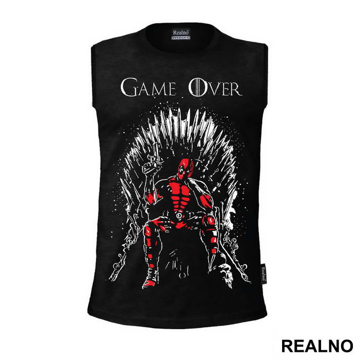 Game Over Throne - Deadpool - Majica