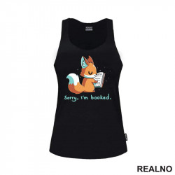 Sorry, I'm Booked - Cute Fox - Books - Čitanje - Knjige - Majica
