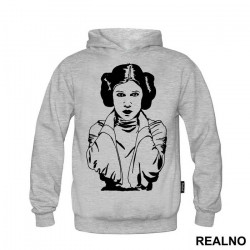 Black Outline - Princess Leia - Star Wars - Duks Black Outline - Princess Leia - Star Wars - Duks