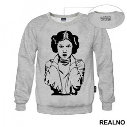 Black Outline - Princess Leia - Star Wars - Duks Black Outline - Princess Leia - Star Wars - Duks