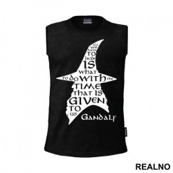 All we have to decide is what to do with the time that is given us - Gandalf - Lord Of The Rings - LOTR - Majica All we have to decide is what to do with the time that is given us - Gandalf - Lord Of The Rings - LOTR - Majica